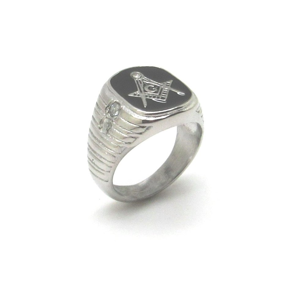 Stainless Steel Masonic Ring